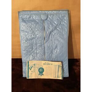 Vintage Blue Ribbon Special Hanging Jumbo Bag Garment Clothing Closet Storage